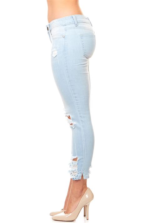 Vip Jeans Ripped Distressed Skinny Jeans For Women Junior Plus Size Colors Ebay