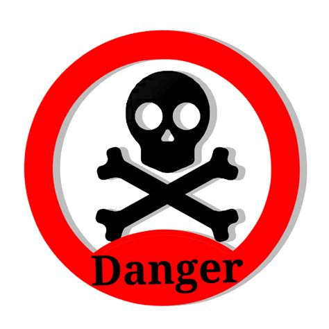Danger Sign Skull Png
