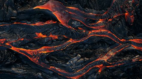 Red Lava Digital Wallpaper Lava Nature Photography 1080p Wallpaper