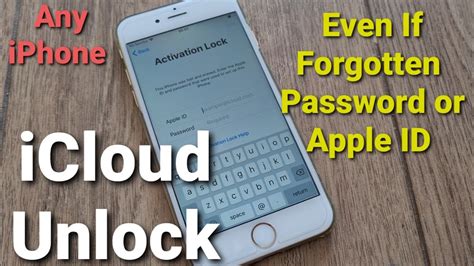 Icloud Unlock Any Iphone If You Forgot The Password Or Apple Id Youtube