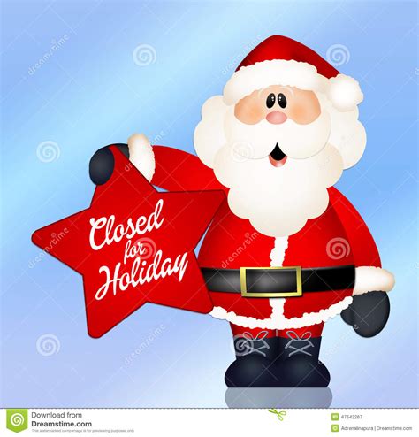 Closed For Holidays Stock Illustration Illustration Of Holidays 47642267