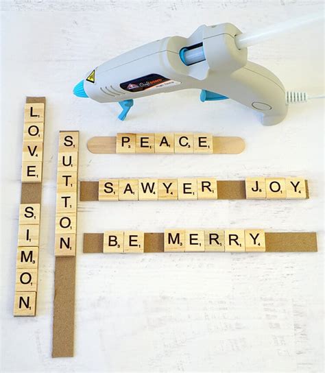 Personalized Scrabble Tile Christmas Ornaments Happiness Is Homemade