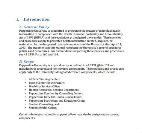 Medical Office Policies And Procedures Manual Template