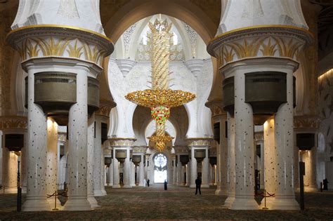 Sheikh Zayed Grand Mosque Interior Abu Dhabi Pictures United Arab