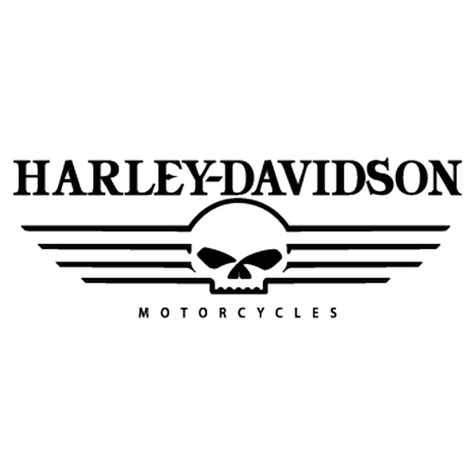 Svg, dxf, png & eps vector. Harley Davidson Motorcycles Skull logo Decal