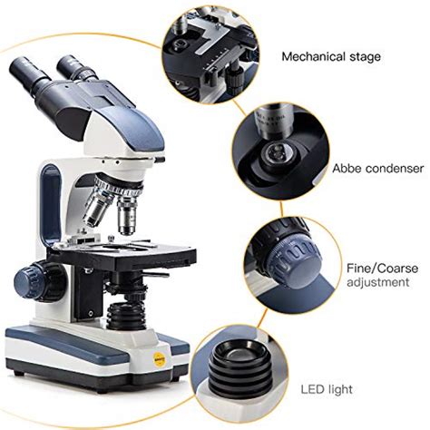 Swift Binocular Compound Microscope Sw350b 40x 2500x Magnification
