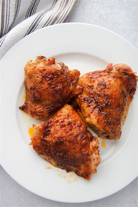 If you buy from a link, we may earn a commission. Juicy Oven Baked Chicken Thighs - Cooked by Julie