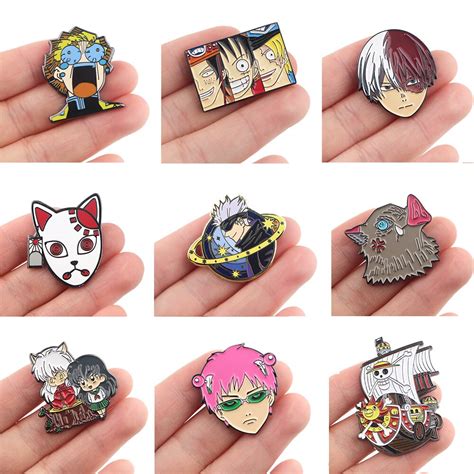 Dz1172 Creativity Anime Figures Cute Enamel Pins Badge For Backpack
