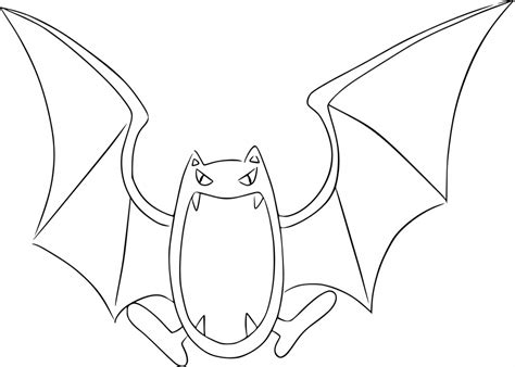 Find free printable zubat coloring pages for coloring activities. Pokemon Golbat coloring page