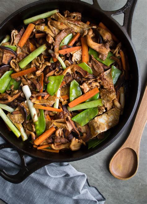 Easy Healthy Asian Mushroom Stir Fry Recipe Well Nourished