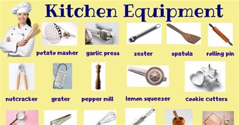 Kitchen Equipment Useful List Of 55 Kitchen Utensils With Picture