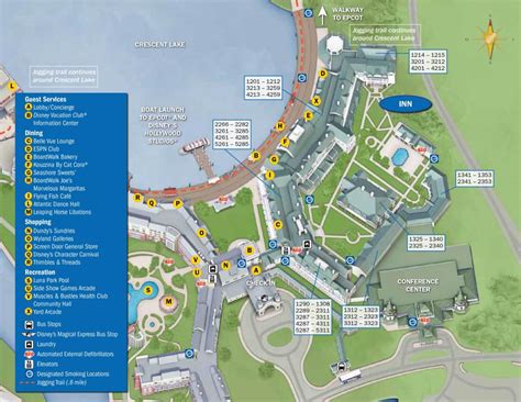 Boardwalk Resort Map