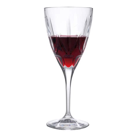 Set Of 6 Chic Luxion Crystal Red Wine Glasses 360ml Brandalley