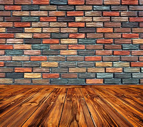 Brick Wall Floor Hardwood Room Wood Hd Wallpaper Peakpx