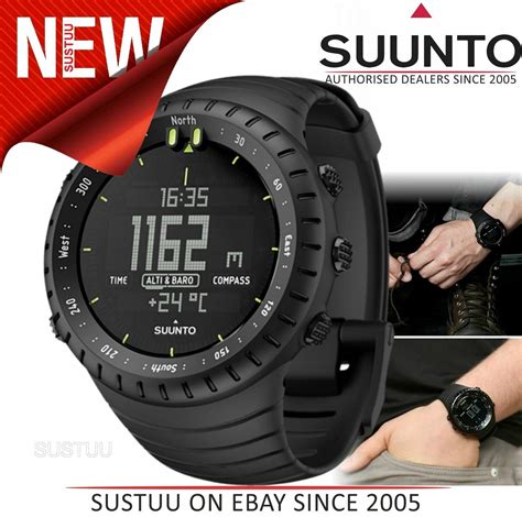 All black black rubber strap, suitable for all suunto core watches. Suunto Core Outdoor Military Sports Watch│Altimeter ...