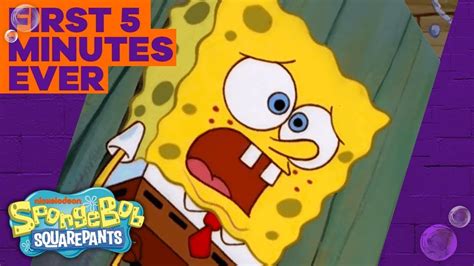 Spongebobs Official Debut 🦀 The Very First 5 Minutes Of Spongebob
