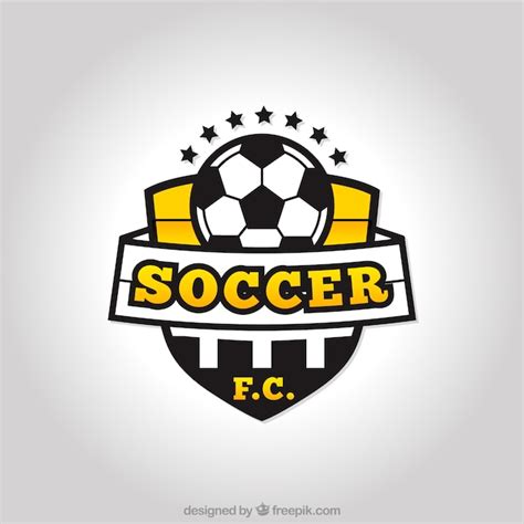 logotipo del equipo de fútbol vector premium