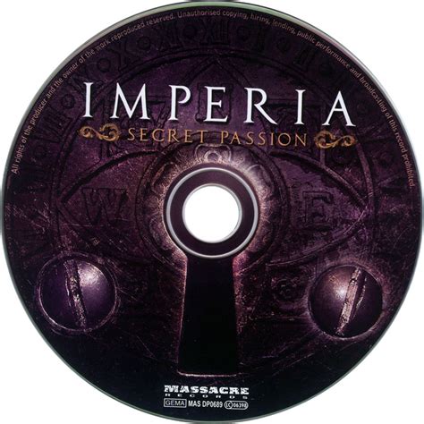 carátula cd de imperia secret passion limited edition portada
