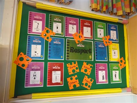 Respect School Display Board Diary Of A Wimpy Kid Year 5 Display