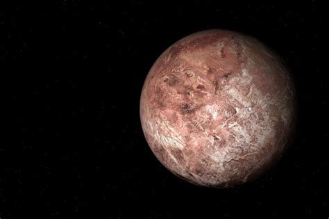 Premium Photo 3d Rendering Of The Dwarf Planet Makemake Located In