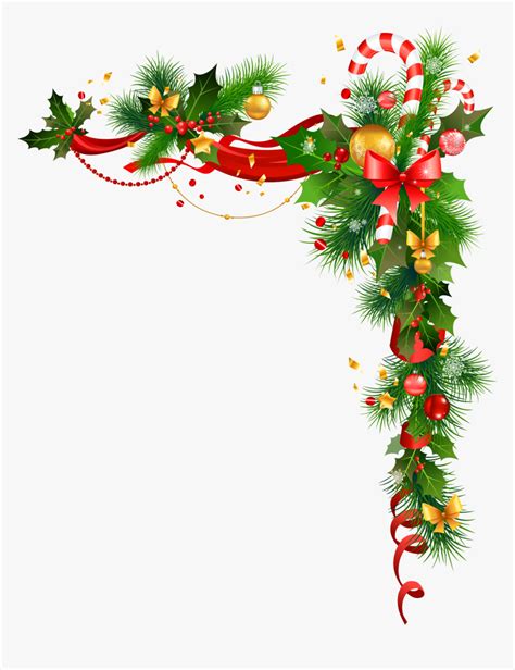 Christmas Decorations Png Background Christmas Garland Vector Png