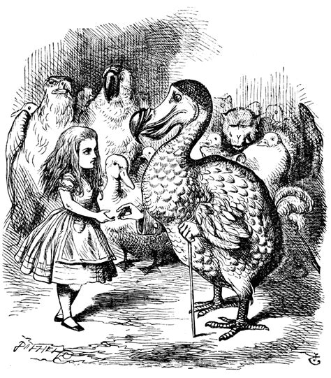 If you feel the same way, then you'll love alice's adventures in wonderland. Dodo (Alice's Adventures in Wonderland) - Wikipedia
