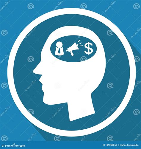 Head With Thoughts Vector Illustration Decorative Design Stock Vector Illustration Of Speech
