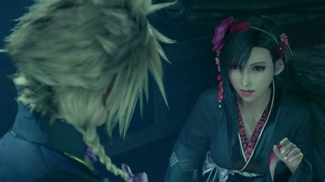 Final Fantasy Vii Remake Tifa Ve A Cloud Con Vestido Youtube