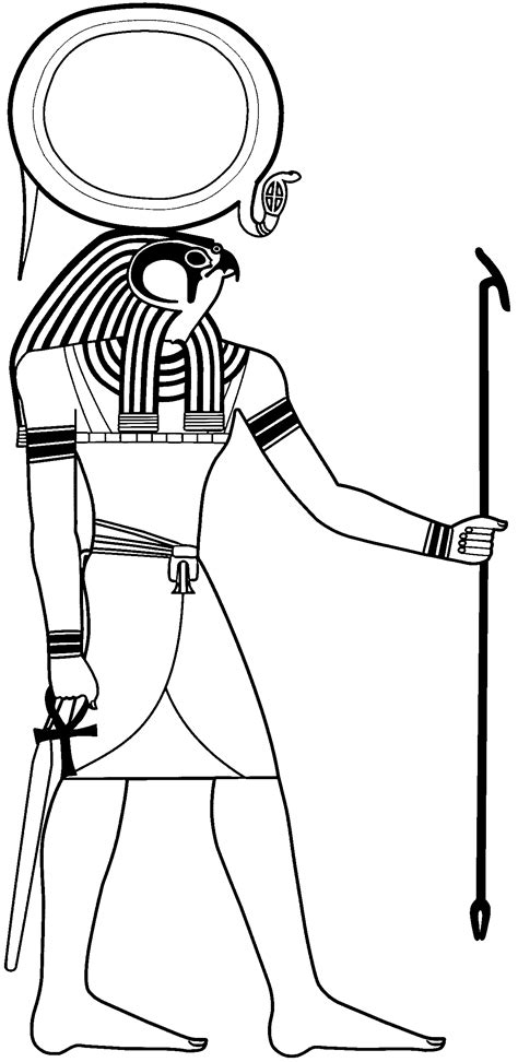 Ancient Egypt New Symbol Statue Coloring Page