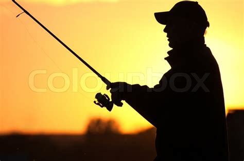 Fisherman Sunset Silhouette
