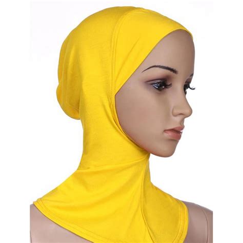 Muslim Hijab Fashion Full Cover Inner Muslim Cotton Hijab Cap Islamic Turban Head Wear Hat