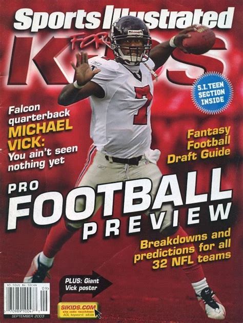 Sports Illustrated Kids Magazine Michael Vick September 2003 No Label