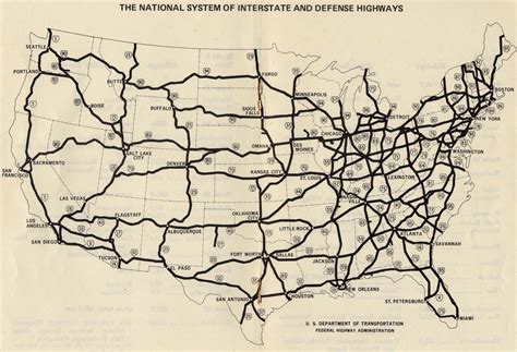 Us Interstate Highway System Map