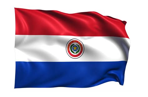 Paraguay Ondeando Bandera Fondo Transparente Realista 15309645 Png