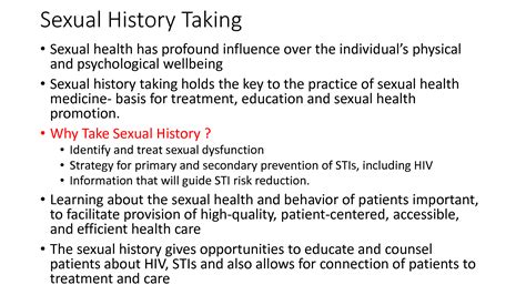 Solution Sexual History Taking Sexual Education Studypool