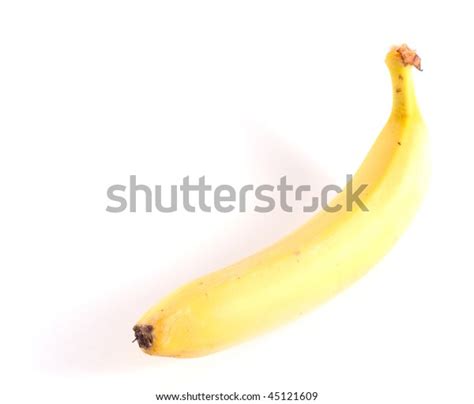 Fresh Yellow Banana Isolated On White Stock Photo 45121609 Shutterstock