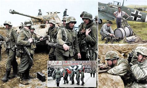 Incredible Colourised Photos Of The German Army Daily Mail Online