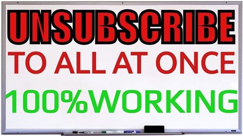 Unsubscribe All Subscriptions With One Click Youtube