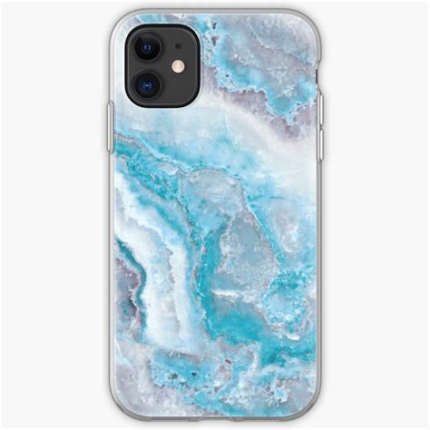 Luxury Mermaid Blue Agate Marble Geode Gem Iphone Case Cover By