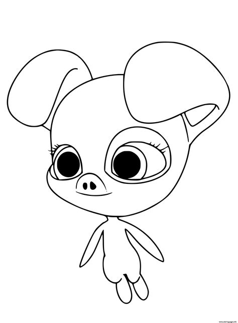 The miraculous kwami creator is a fangame made. Print Daizzi kwami coloring pages | Ladybug coloring page ...