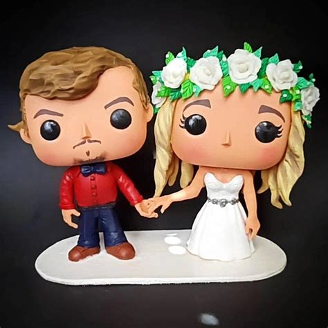 Two Funko Pop Personalized Handmade Pop Figures Ts Wedding Etsy