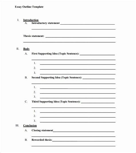 Blank Sermon Outline Template Each Point Includes Explanation