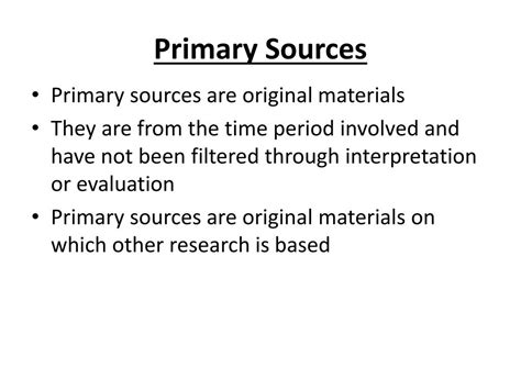 Ppt Primary Secondary And Tertiary Sources Powerpoint Presentation