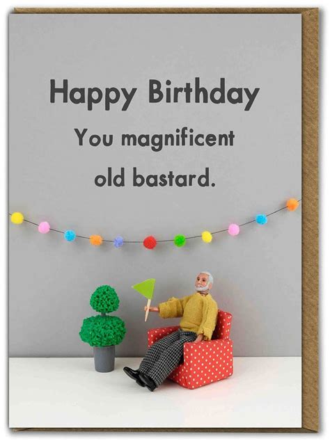 Buy Bold And Bright Funny Birthday Card Magnificent Old Bastard