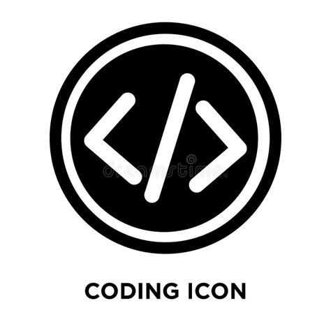 Coding Icon Vector Isolated On White Background Logo Concept Of Stock