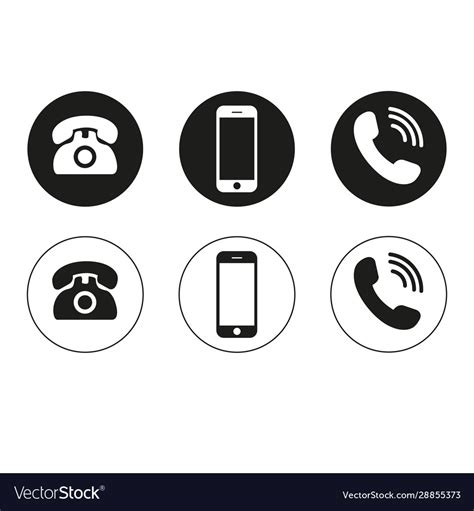 Phone Icon Call Icon Mobile Smartphone Royalty Free Vector