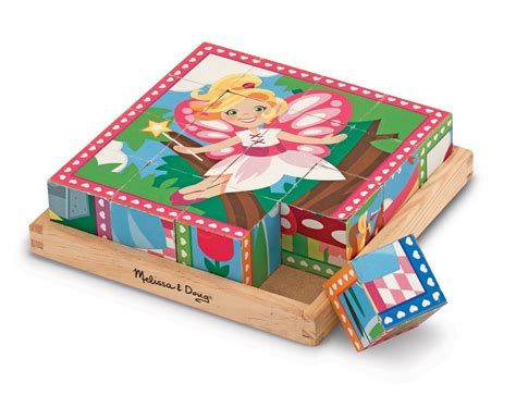 Buy Melissa And Doug Princess And Fairies Cube Puzzle 16pc