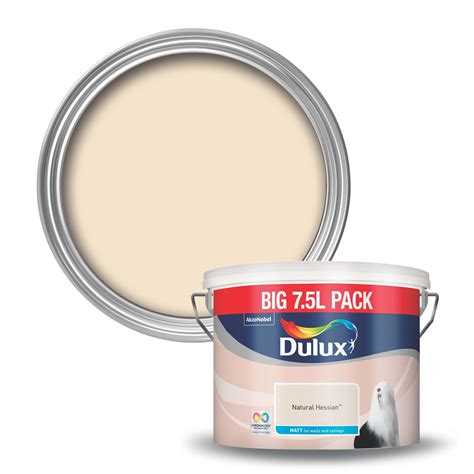 Dulux Natural Hessian Matt Emulsion Paint 75l Departments Diy At Bandq