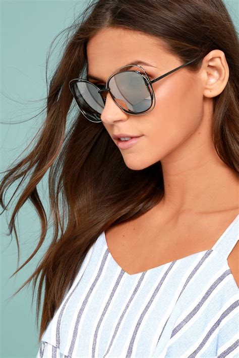 trendy silver sunglasses oversized sunglasses silver mirrored sunglasses 18 00 lulus