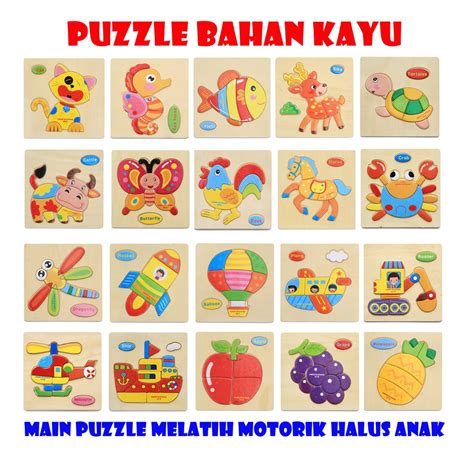 Jual Dunia Anak Mainan Puzzle Mainan Edukasi Mainan Puzzle Hewan